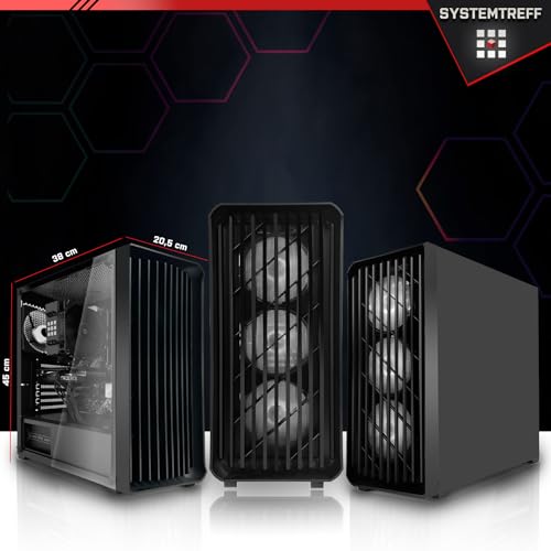 SYSTEMTREFF Office PC AMD Ryzen 7 5700G 8x4.6GHz | AMD Radeon RX Vega 8 4K HDMI DX12 | 1TB M.2 NVMe | 32GB DDR4 RAM | WLAN Silent Desktop Computer Rechner für Büro Business Multimedia