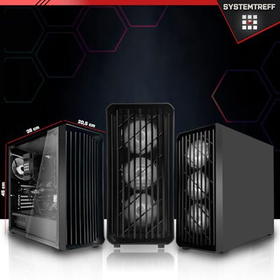 SYSTEMTREFF Office PC AMD Ryzen 7 5700G 8x4.6GHz | AMD Radeon RX Vega 8 4K HDMI DX12 | 1TB M.2 NVMe | 32GB DDR4 RAM | WLAN Silent Desktop Computer Rechner für Büro Business Multimedia