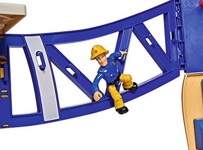 Simba 109252577 - Feuerwehrmann Sam Mega Feuerwehrstation XXL große Feuerwehrwache inklusive Sam Spielfigur, mit Licht, Sound und Funkgerät, für Kinder ab 3 Jahren[Exklusiv bei Amazon]