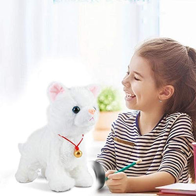 Smalody Interactive Plüschtiere, Neuheit Sound Control Elektronische Katze Elektronische Haustiere Roboter Katze Geschenk für Kinder