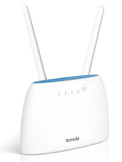 Tenda 4G09 4G LTE WLAN Router für SIM Karten (CAT6 AC1200 Dualband 2,4GHz: 300Mbit/s+5GHz: 867Mbit/s, 150 Mbit/s im Download) 2-Gigabit-Port, Plug & Play, 2 Abnehmbare Antennen, MU-MIMO, IPv6, Weiß