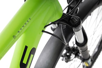 Axess Sandee ATB Mountainbike | MTB-Hardtail | 14-Gang Schaltung | Mechanische Scheibenbremsen, Farbe:matt Green, Rahmengröße:16 Zoll, Laufradgröße:27.5 Zoll