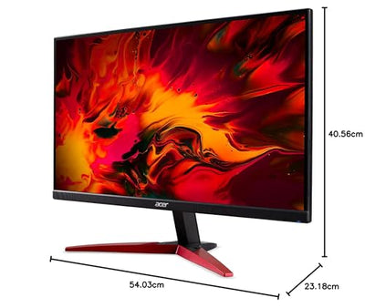 Acer Nitro KG241YS3 Gaming Monitor 23,8 Zoll (60 cm Bildschirm) Full HD, 180Hz, 1ms (VRB), 2xHDMI 2.0, DP 1.2, AMD FreeSync Premium, Schwarz
