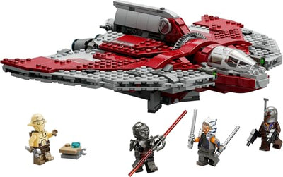 LEGO Star Wars Ahsoka Tanos T-6 Jedi Shuttle Set, baubares Raumschiff-Spielzeug mit 4 Minifiguren inkl. Sabine Wren und Marrok mit Lichtschwertern, Geschenk für Fans der Ahsoka-Serie 75362