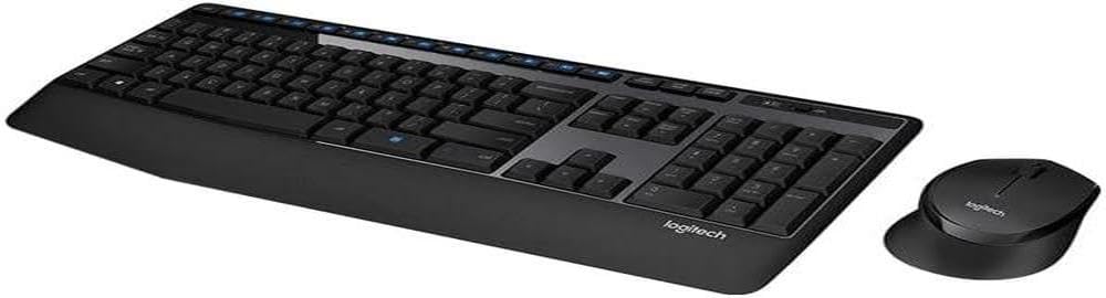 Logitech Wireless Combo MK345 RF Wireless Tastatur Französisch schwarz