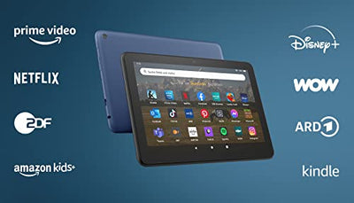Zertifiziert und generalüberholt Fire HD 8-Tablet, 8-Zoll-HD-Display, 32 GB, 30% schnellerer Prozessor, für Unterhaltung unterwegs (2022), schwarz, mit Werbung