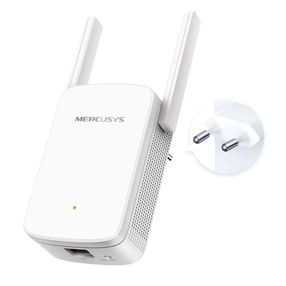Mercusys ME30 WLAN Verstärker Repeater AC1200 (867MBit/s 5GHz + 300MBit/s 2,4GHz, WLAN Verstärker, App Steuerung, Signalstärkeanzeige, kompatibel zu allen WLAN Geräten, AP Modus)