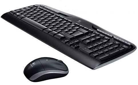 Logitech MK330 Kabelloses Tastatur-Maus-Set, 2.4 GHz Verbindung via USB-Empfänger, 4 programmierbare G-Tasten, 12 bis 24-Monate Batterielaufzeit, PC/Laptop, Deutsches QWERTZ-Layout - schwarz 3er Pack