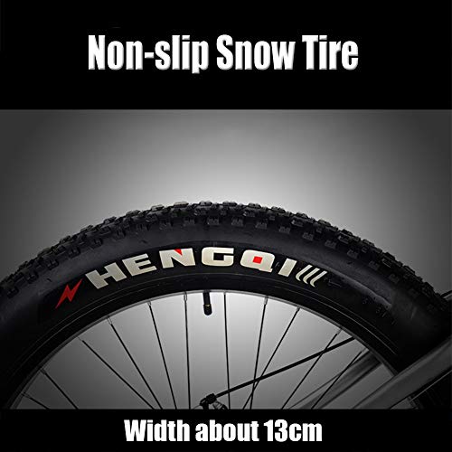 Wmmner 24-Zoll-Mountainbike mit großen Reifen, Erwachsene, Männer, Frauen, Mountainbikes mit hartem Schwanz, mechanische Scheibenbremsen mit Vorderradaufhängung, Mountainbike, rutschfest