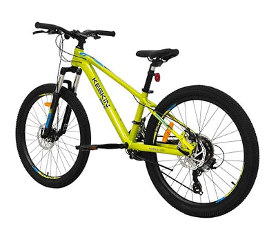 Keskin HT MTB1 24" Kinder Mountainbike – 21-Gang, 2.35" Luftreifen, Scheibenbremsen, Aluminiumrahmen, Neongrün