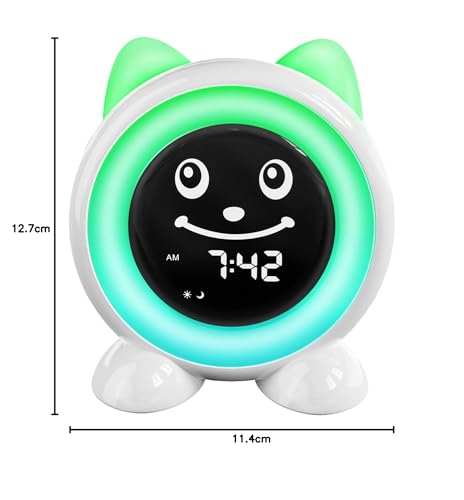I·CODE Kinderwecker, Schlaftrainer Kinder mit Nachtlicht,Kinder Lichtwecker für Kleinkinder,Lernen von Schlafen und Aufwachen