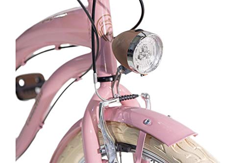 Via Veneto by Canellini Fahrrad Rad Citybike CTB Frau Vintage Retro American Cruiser Alluminium Rosa
