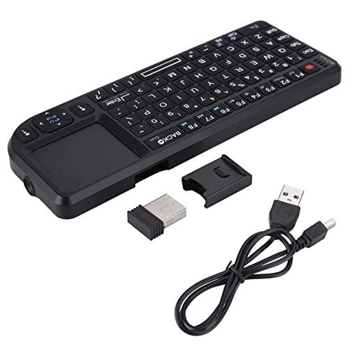 Socobeta 2,4 GHz Wireless Touchpad-Tastatur Wiederaufladbare Ultra Thin USB-Tastatur mit Hintergrundbeleuchtung