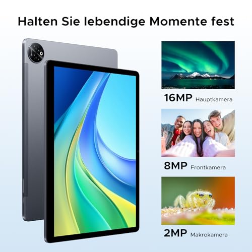 DOOGEE Tab E3 Max Android 15 Tablet 14 Zoll Gemini AI 13500mAh Helio G100 32GB RAM+256GB Tablet mit SIM Card Slot Octa Core Tablets mit Tastatur, Maus, Stift, Hülle, Schutzfolie Dual 4G LTE + 5G WiFi