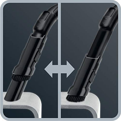 Rowenta RO3950 Staubsauger mit Beutel Compact Power Bodenstaubsauger (AAA-Energie-Label, 750 Watt, 3L Staubvolumen, Staubfüllanzeige, inkl. Zubehör, integrierter Tragegriff) blau