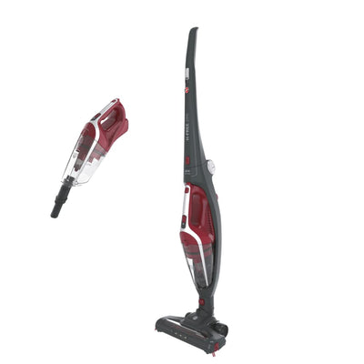 Hoover Akku-Staubsauger ohne Beutel I Akkusauger + Handstaubsauger in Einem mit 45 Min. Laufzeit I Staubsauger kabellos mit LED Licht, Parkfunktion, Klappgriff, Fugendüse & Staubbürste [HF21F25]