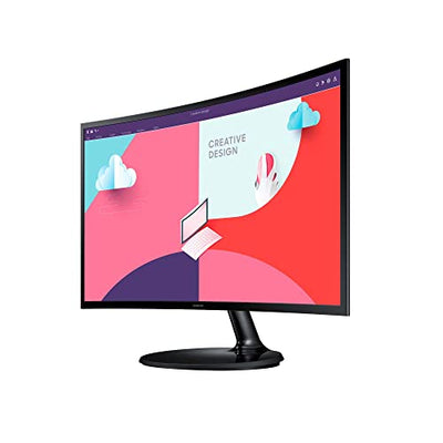 Samsung S36C Essential Monitor S27C364EAU, Curved, 27 Zoll, VA-Panel, Full HD-Auflösung, Eco Saving Plus, AMD FreeSync, 4 ms Reaktionszeit, Bildwiederholrate 75 Hz, Schwarz
