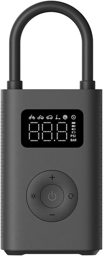 Xiaomi Portable Electric Air Compressor 2 – Tragbarer Luftkompressor für Auto, Motorrad, Fahrrad mit bis 10,3 Bar, 3–150 PSI, 6 verschiedene Modi mit Auto-Stop, 2000mAh großer Akku, USB-C, LED-Anzeige
