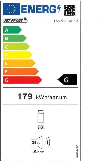 JETFROST - Weinkühlschrank Rebe - 80 Liter - 28 Flaschen
