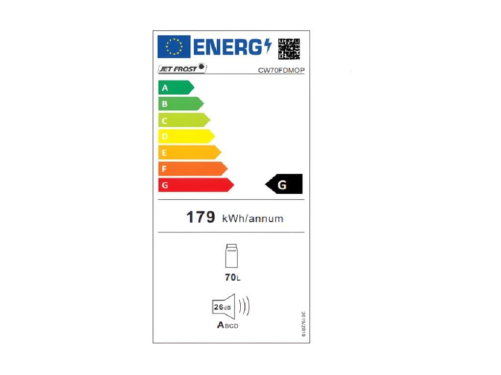 JETFROST - Weinkühlschrank Rebe - 80 Liter - 28 Flaschen