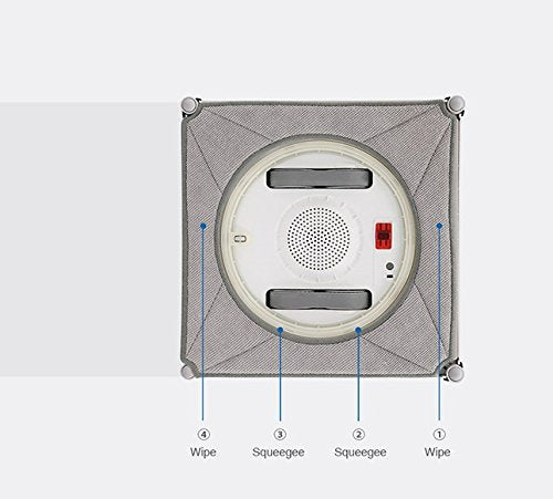 Ecovacs Robotics Winbot 950 Fensterputzroboter, flexible und sichere Reinigung, Fernbedienung, 75 Watt, weiß