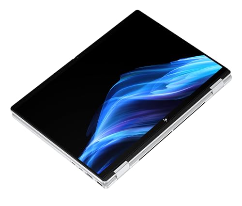 HP OmniBook X Flip 2in1 Next Gen AI Laptop | Intel Core Ultra 7 256V | dedizierte NPU für KI | 47 NPU Tops | Copilot+ PC | 14" 3K 2880x1800 OLED Touchscreen | 16GB | 1TB SSD | Win11 | QWERTZ | Silber