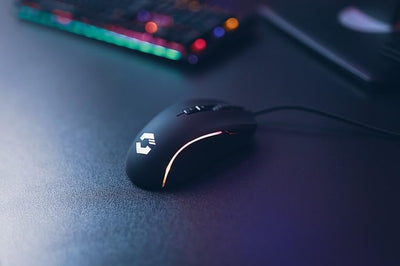 SPEEDLINK ZAVOS Gaming Mouse – Gaming Maus mit Kabel, mehrfarbige LED Beleuchtung, 5 Tasten PC Maus kabelgebunden, DPI-Schalter bis 6400dpi, gummierte Oberfläche, ummanteltes Kabel, schwarz