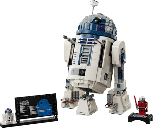 LEGO Star Wars 75379 R2-D2 Spielzeug – Spielfigur zum Ausstellen mit drehbarem Kopf, Periskop und Werkzeugen mit Darth Malak Minifigur – Geschenk für Jungs ab 10 Jahren und Erwachsene