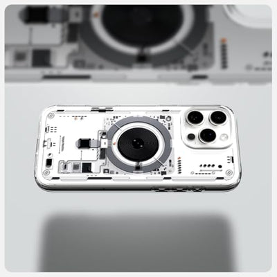 Spigen für iPhone 16 Pro Hülle [Anti-Yellowing] Ultra Hybrid MagFit Case Handyhülle Transparent Dünn Slim Kompatibel mit MagSafe -Neo One