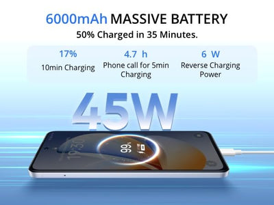 realme C71 4G Smartphone,6+128GB,6000 mAh Battery,45W Charge,Octa-Core Chipset,50MP AI Camera,24GB Dynamic RAM,120Hz Display,Grade Shock Resistance,Daily Water Resistance,White Swan (No Adapter)