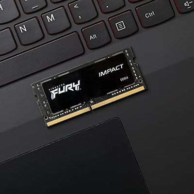 Kingston FURY Impact KF432S20IBK2/64 GB Laptop-Speicherset, 32 GB (2 x 32 GB), 3200 MHz DDR4 CL20, Schwarz