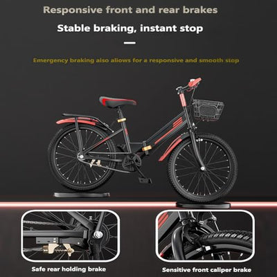 Zusammenklappbare Mountainbikes Für Ältere Kinder, Neue 20-Zoll-Fahrräder Für Jungen Und Mädchen, Fahrrad Mit Rahmen Aus Kohlenstoffstahl, Verstellbarer Lenker Und Sitzhöhe Sky Blue,22"