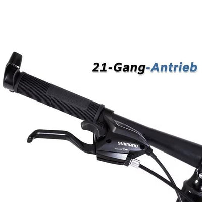 Sinaopus Mountainbike Fahrrad 26, 27.5 Zoll Mountainbike, MTB mit Scheibenbremse, 21 Gang Schaltung, Geeignet für Damen und Herren(26, Blau)