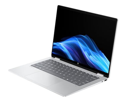 HP OmniBook X Flip 2in1 Next Gen AI Laptop | Intel Core Ultra 7 256V | dedizierte NPU für KI | 47 NPU Tops | Copilot+ PC | 14" 3K 2880x1800 OLED Touchscreen | 16GB | 1TB SSD | Win11 | QWERTZ | Silber