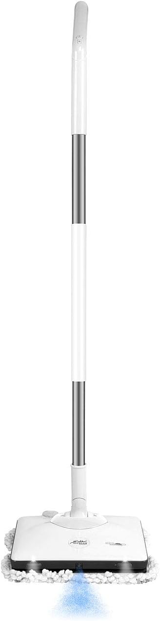 Sichler Haushaltsgeräte Akku Bodenwischer: Akku-Fußboden-Poliermaschine mit Sprüh-Funktion & LED-Licht, 900 Hz (Akku Wischmopp, Bohnermaschine, Haushaltshelfer)