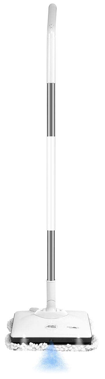 Sichler Haushaltsgeräte Akku Bodenwischer: Akku-Fußboden-Poliermaschine mit Sprüh-Funktion & LED-Licht, 900 Hz (Akku Wischmopp, Bohnermaschine, Haushaltshelfer)