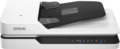Epson WorkForce DS-1660W DIN A4 Dokumentenscanner (Scanner, kleine Standfläche, Dokumenteneinzug, Duplex, Drei-Pass, 600dpi, WiFi, NFC)