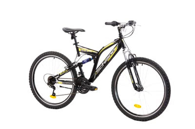 F.lli Schiano Bull Mountainbike 26 Zoll, in Schwarz-Gelb
