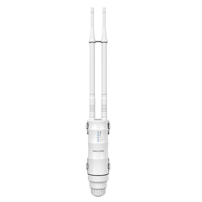 WAVLINK AC1200 Outdoor WLAN Repeater, wetterfester 1200Mbit/s WLAN Access Point/Verstärker unterstützt Passive/Active PoE, AP/Router/Repeater Modi, 100Mbit/s WAN/LAN, WPA2, EU-Netzteil
