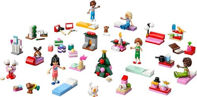 LEGO Friends Adventskalender 2025 - Weihnachten Spielzeug mit 24 Überraschungen inkl. 5 Minifiguren, 5 Tierfiguren und viel Zubehör - Kinder Geschenk für Mädchen und Jungen ab 6 Jahren - 42668