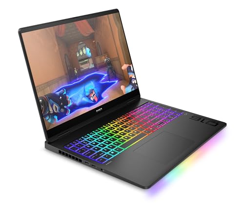 HP Omen MAX Gaming Laptop | 16 Zoll UWVA 2.5K OLED Display 240Hz | Intel Ultra 9-275HX (24C) | NVIDIA GeForce RTX 5090 24GB VRAM | 64 GB DDR5 RAM | 2 TB SSD | Windows 11 | QWERTZ | Alu Shadow Black