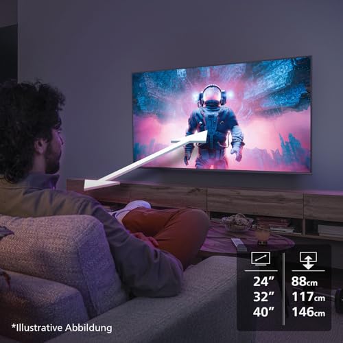 Philips 40PFS6000 HD LED Smart TV - 40 Zoll Display mit Pixel Plus, Titan OS Plattform Und Dolby Digital Sound - Funktioniert Mit Alexa Und Google Sprachassistent