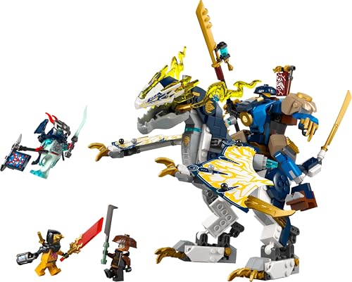LEGO NINJAGO Rogues Mech-Drachenreiter - Ninja-Spielzeug mit Drachen, 4 Minifiguren und Ausrüstung - Geschenkidee für Jungen und Fans von Aufstieg der Drachen ab 8 Jahren - 71843