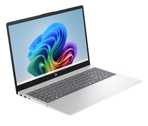 HP OmniBook 3 Next Gen AI PC 15-fn0523ng | Copilot+ PC | 15.6 Zoll FHD Display (1920 x 1080) | AMD Ryzen AI 5 330 (50 NPU-Tops) | 16GB RAM | 512GB SSD | QWERTZ Tastatur | Windows 11 Home | Silber