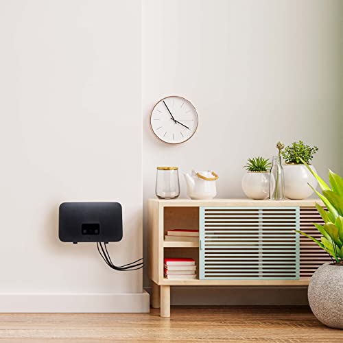 MOBILEFOX Wandhalterung passend für Telekom Speedport Smart 4 | 4 Plus Router Wandhalter WLAN Halterung Halter mit Kabelmanagment, dual Band