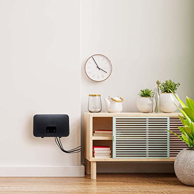 MOBILEFOX Wandhalterung passend für Telekom Speedport Smart 4 | 4 Plus Router Wandhalter WLAN Halterung Halter mit Kabelmanagment, dual Band