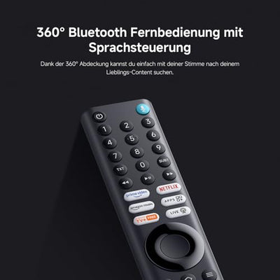 Xiaomi F Pro, 65 Zoll (165 cm), 4K UHD QLED, Smart TV, Fire TV, Triple Tuner DVB-C/S/S2/T/T2, HDR10+, Game Boost mode 120Hz, MEMC, Sprachsteuerung mit Alexa, 2GB+32GB, Kompatibel mit Apple AirPlay