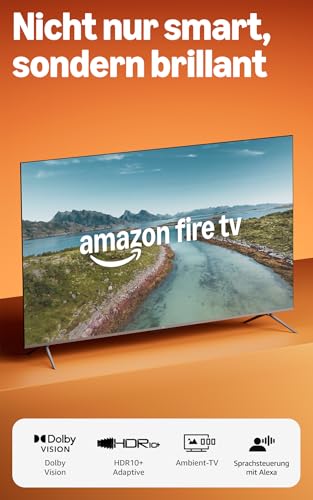 Amazon Fire TV Omni QLED-Serie (neueste Generation), 65-Zoll Smart TV in 4K Ultra HD, HDR10+, Dolby Vision, Dolby Audio, Quad-Core-Prozessor, Sprachsteuerung mit Alexa