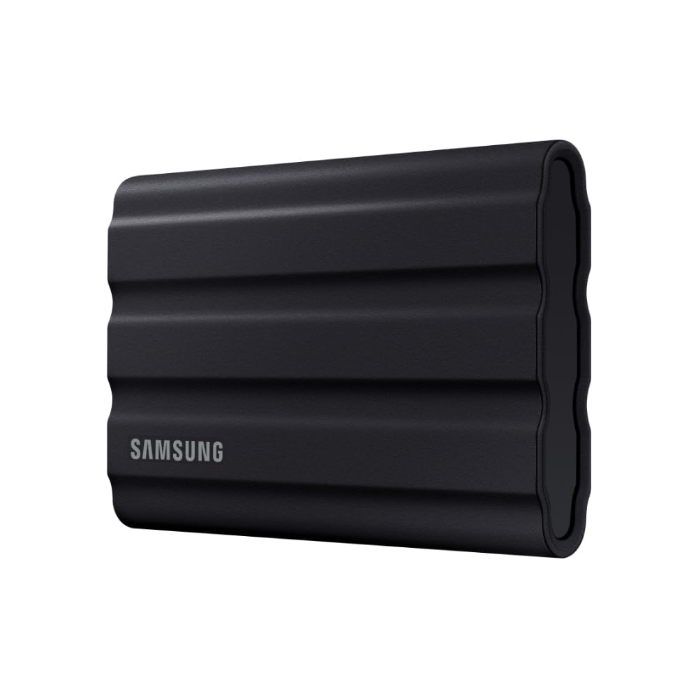 Samsung Portable SSD T7 Shield, 4 TB, USB 3.2 Gen.2, 1.050 MB/s Lesen, 1.000 MB/s Schreiben, Robuste externe Festplatte Outdoor für Mac, PC und Smartphone, Schwarz, MU-PE4T0S/EU