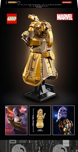 LEGO 76191 Marvel Super Heroes Infinity Handschuh, Avengers-Set für Erwachsene mit Modell von Thanos' Gauntlet zum Bauen, Fanartikel, Geschenk für Männer, Frauen, Sie und Ihn